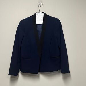 J. Crew Classic Navy Blazer with Black Trim